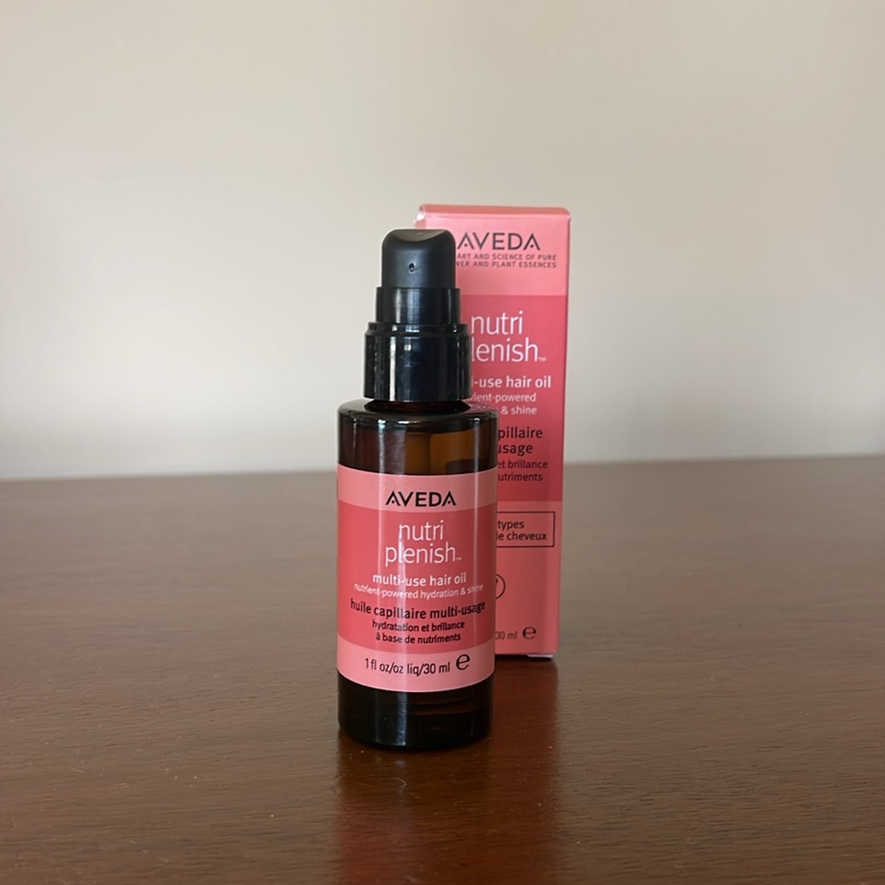 NEW AVEDA Nutriplenish multi-use hair styling and frizz control oil 1 fl oz
